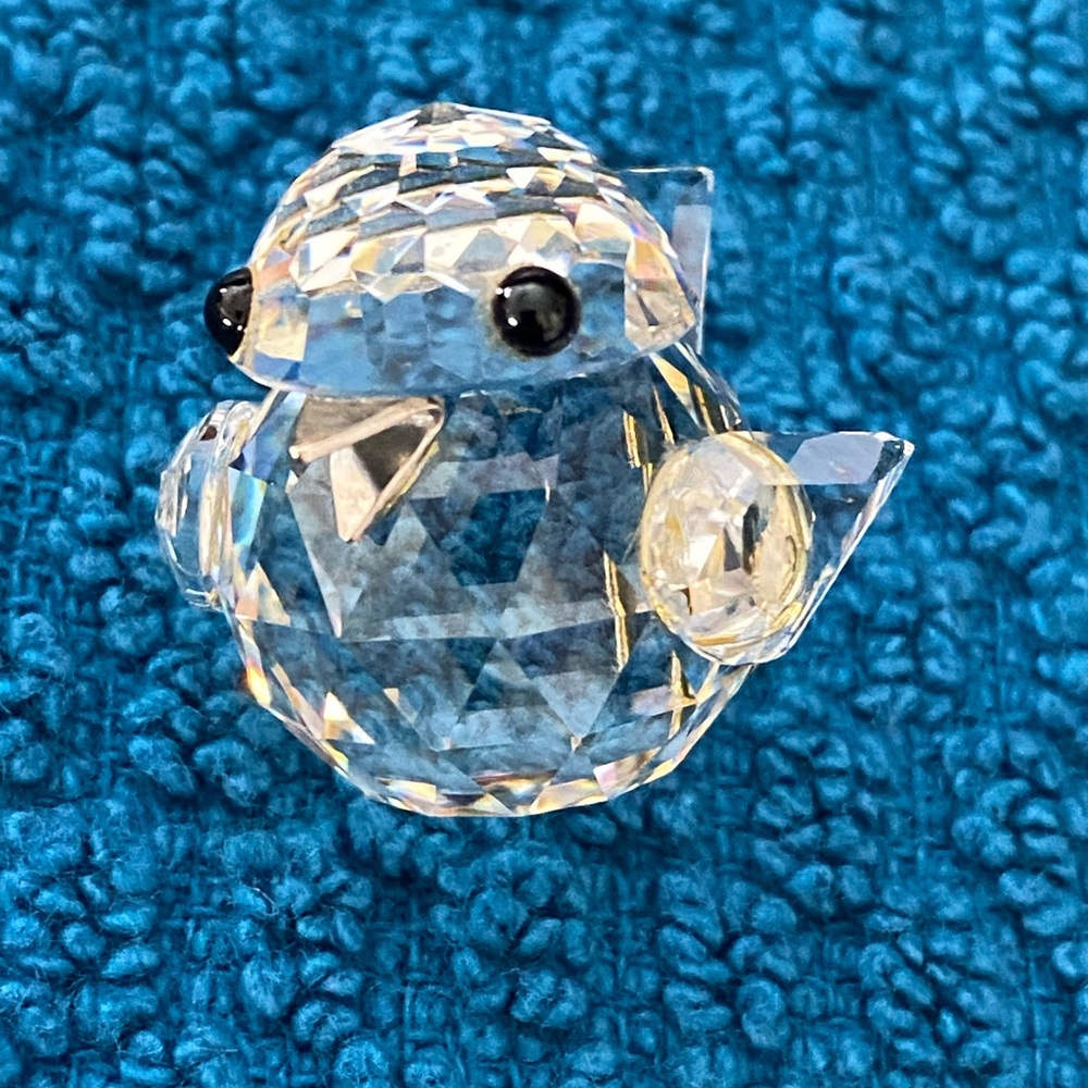 Swarovski Silver Crystal Figure Bird - Retired 7650 NR 020 with Original…